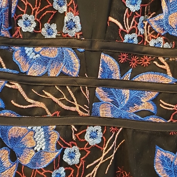 NORDSTROM NWT XS Harlyn black multi-color sleeveless dress - Picture 9 of 13